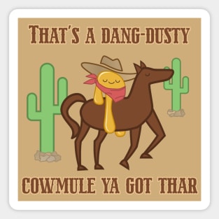 Dusty Cowmule Magnet